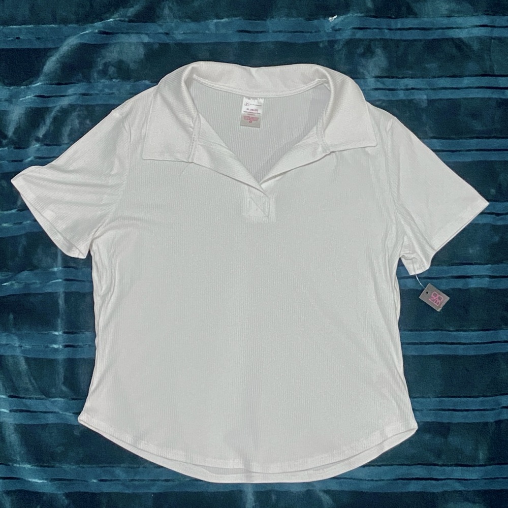 White collared t-shirt
